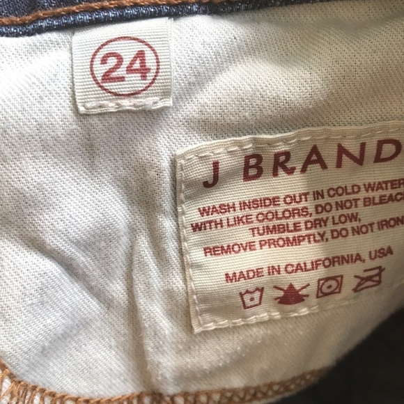 J Brand Womens Aidan Jeans Straight Ringer distressed ripped Blue Size 24 - Picture 14 of 14